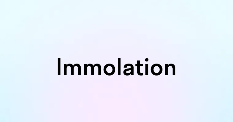 Immolation