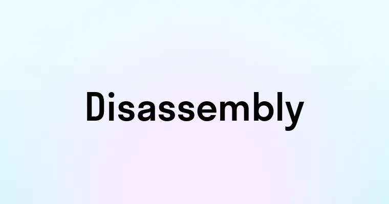 Disassembly