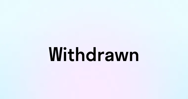 Withdrawn