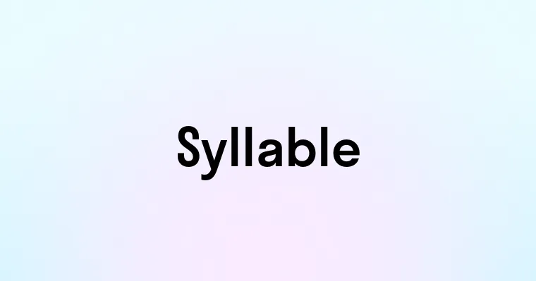 Syllable