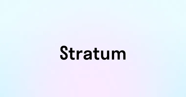 Stratum