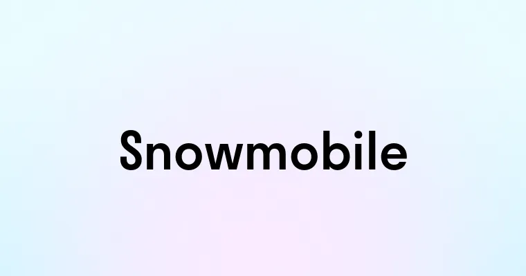 Snowmobile