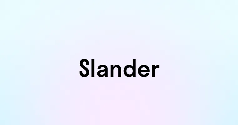 Slander