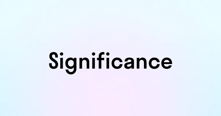 Significance