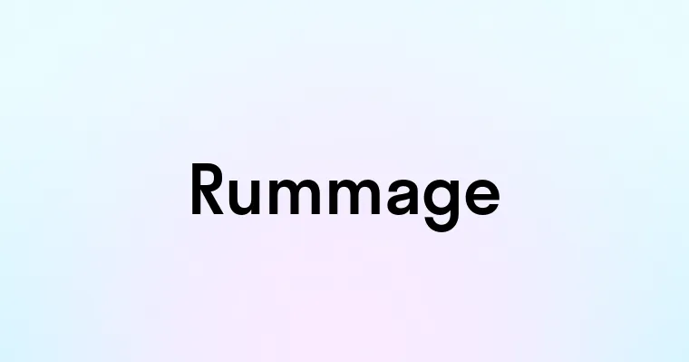 Rummage