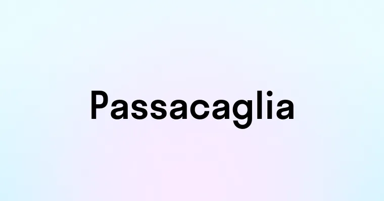 Passacaglia