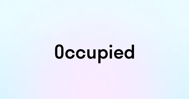 Occupied