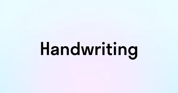 Handwriting