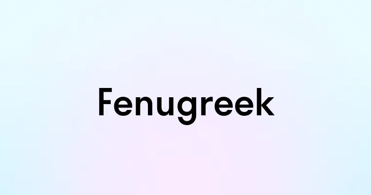 Fenugreek