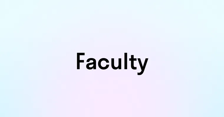 Faculty