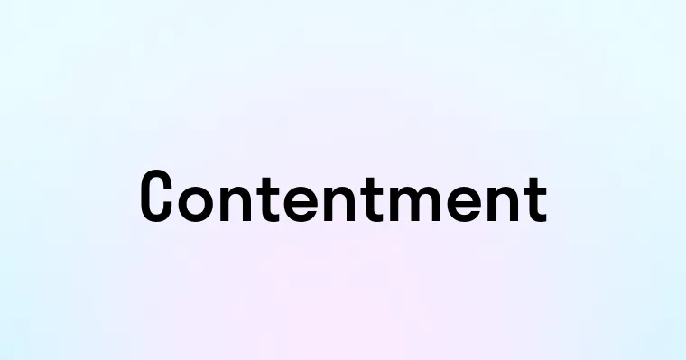 Contentment