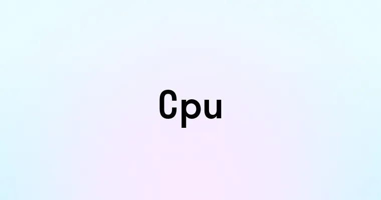 Cpu