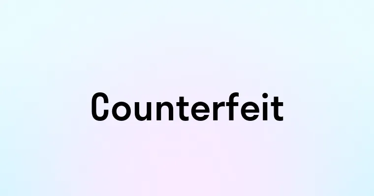 Counterfeit