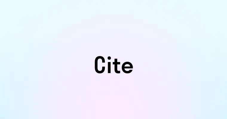 Cite