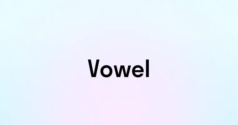 Vowel