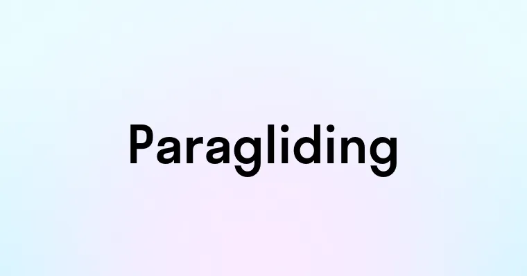 Paragliding