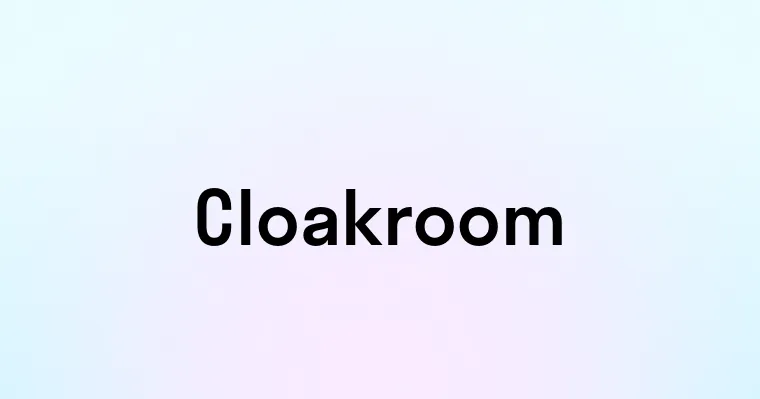 Cloakroom