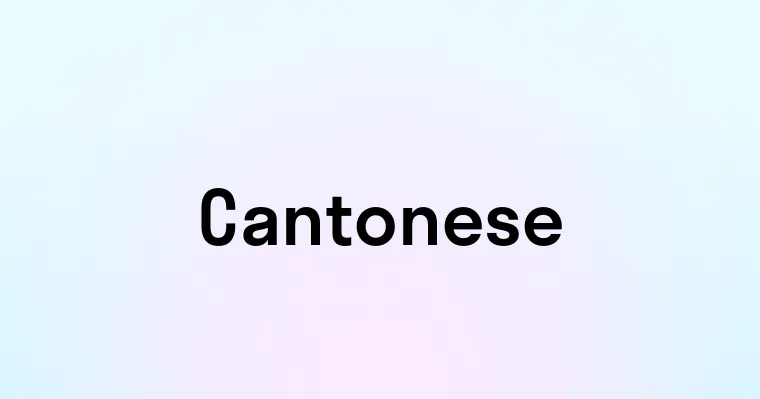 Cantonese