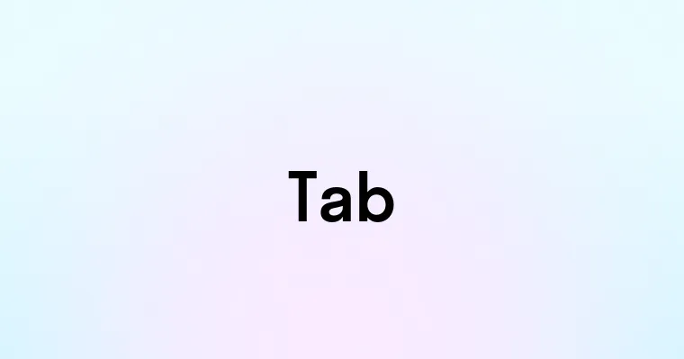 Tab