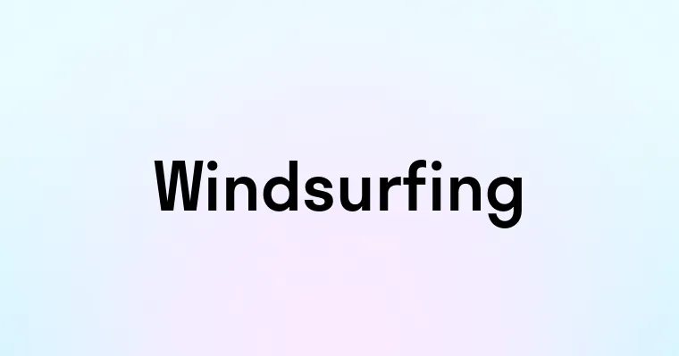 Windsurfing