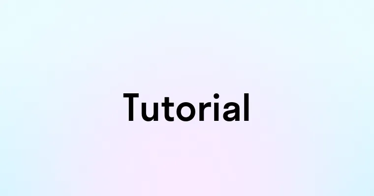 Tutorial