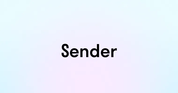 Sender