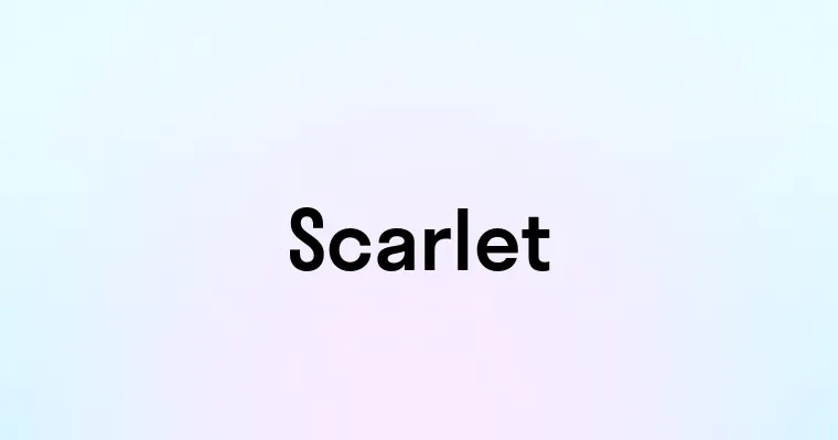 Scarlet