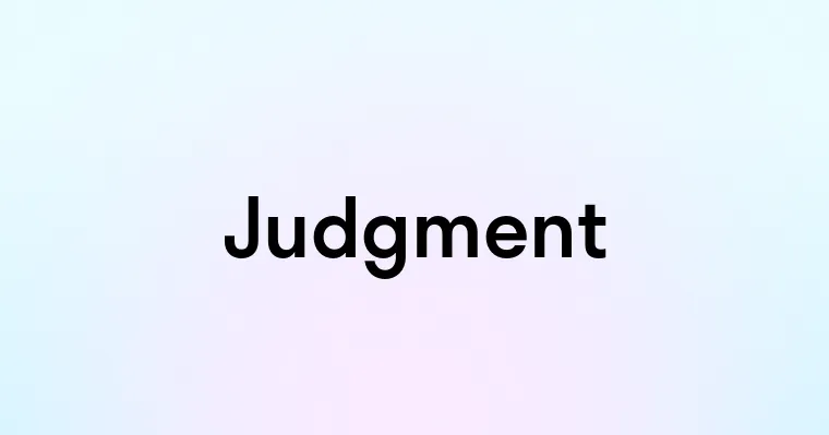 Judgment