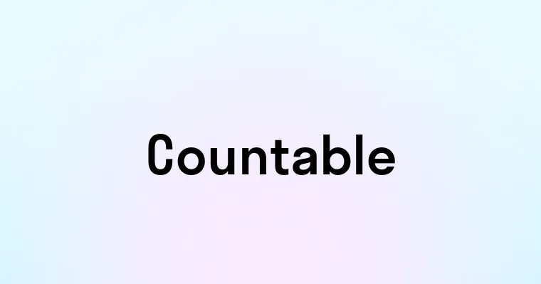 Countable