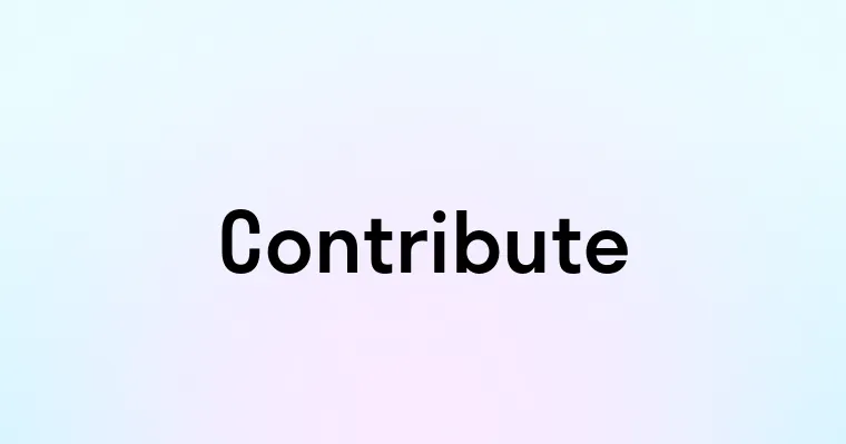 Contribute