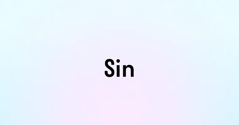 Sin