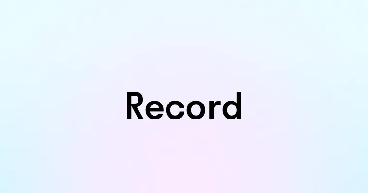 Record