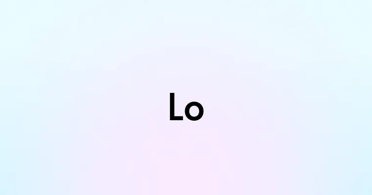 Lo