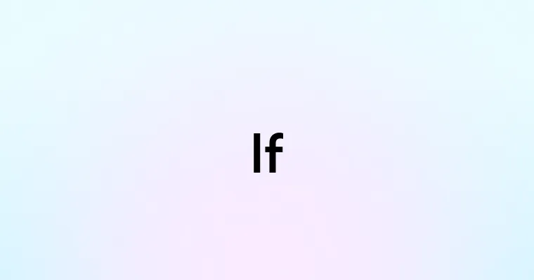 If