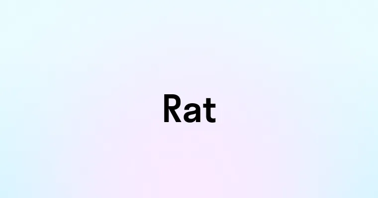 Words That Say Rats Rat — перевод, транскрипция, произношение и примеры