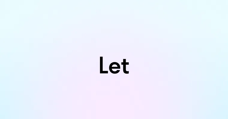 Let