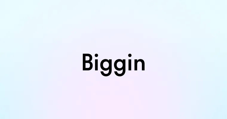Biggin — перевод, транскрипция, произношение и примеры