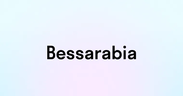 Bessarabia