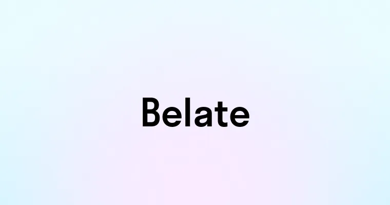 Belate