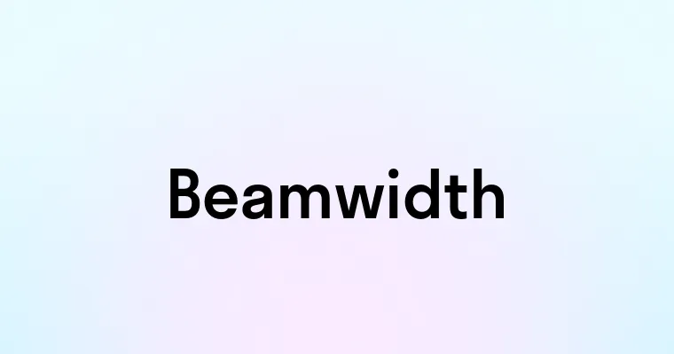 Beamwidth