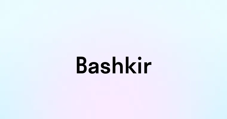 Bashkir