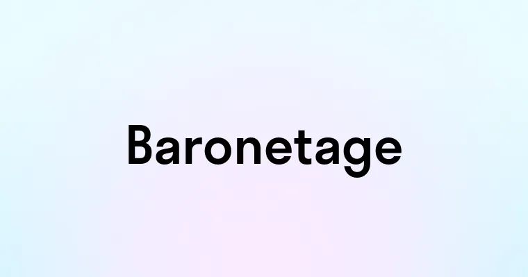 Baronetage