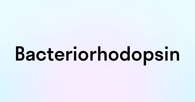 Bacteriorhodopsin