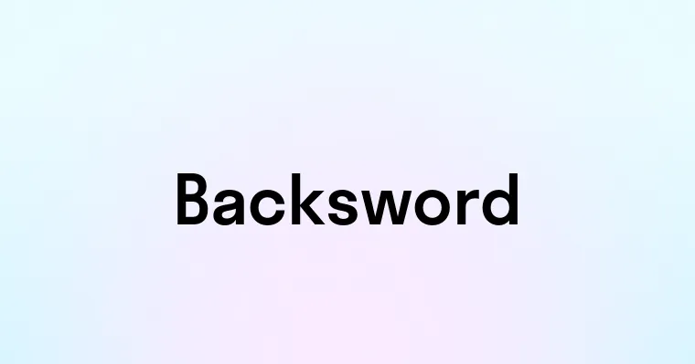 Backsword