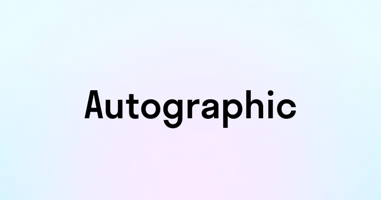 Autographic