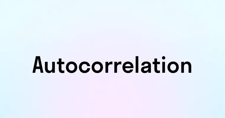 Autocorrelation