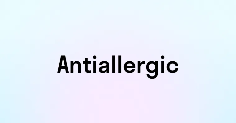 Antiallergic