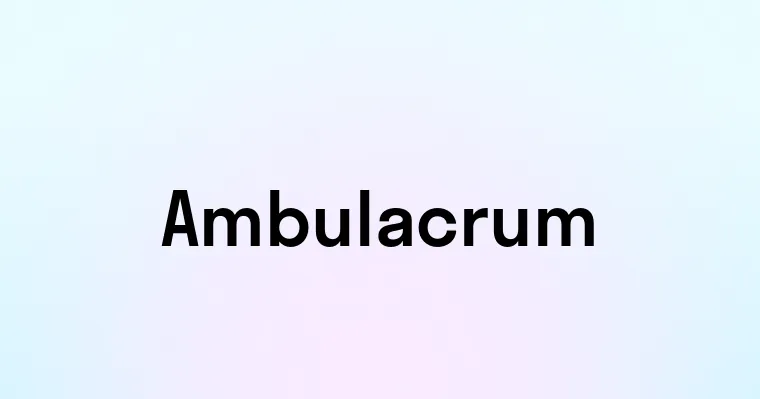 Ambulacrum