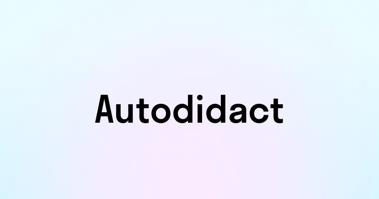 Autodidact