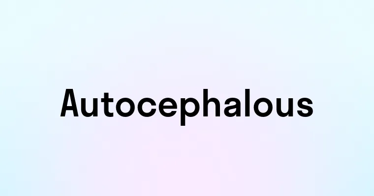 Autocephalous